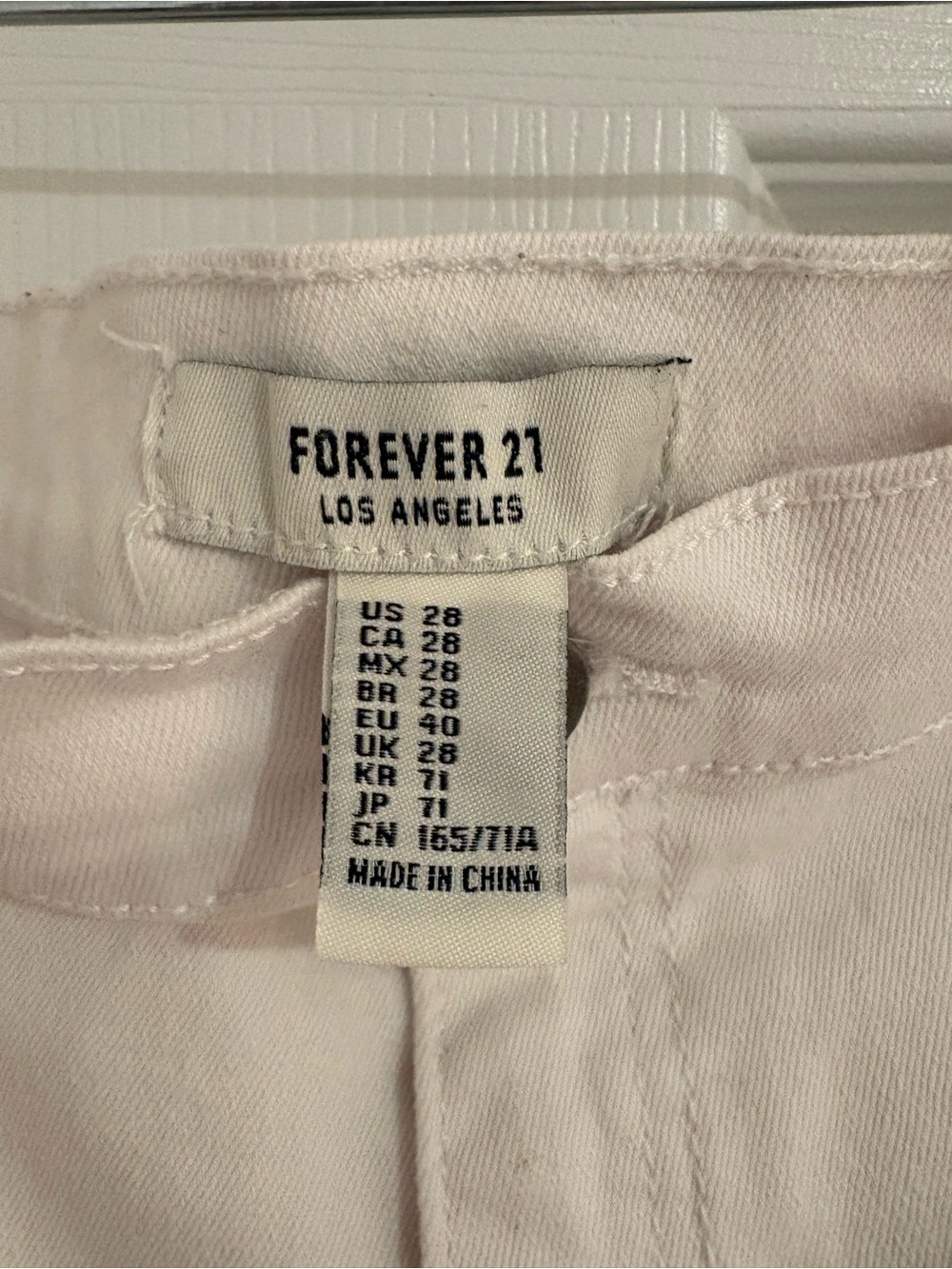 Forever 21 White Denim Cuffed Shorts - Picture 4 of 5